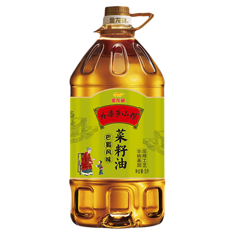 金龙鱼 菜籽油 外婆乡小榨食用油5L ￥58