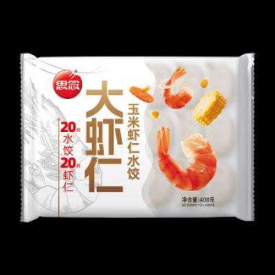 PLUS会员：思念 玉米虾仁水饺400g*3件 41.1元包邮，折13.7元/件（双重优惠）