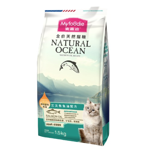 Myfoodie 麦富迪 三文鱼鱼油成猫猫粮 1.5kg 25元（需用券）