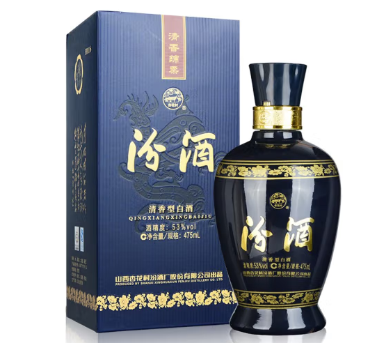 汾酒 蓝汾 53%vol 清香型白酒 475ml 单瓶装 ￥63