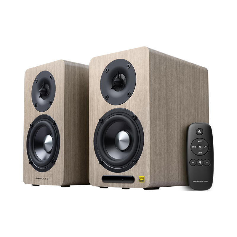 漫步者 AIRPULSE A60桌面式Hi-Fi蓝牙音箱 电脑音箱 高音质大功率 胡桃木音响 150