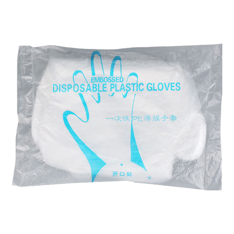 一次性手套 食品级PE餐饮烘焙透明加厚 100只 2元(需领券)