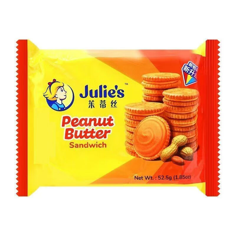 Julie's 茱蒂丝 花生酱三明治饼干 315g (52.5g*6) 22.67元