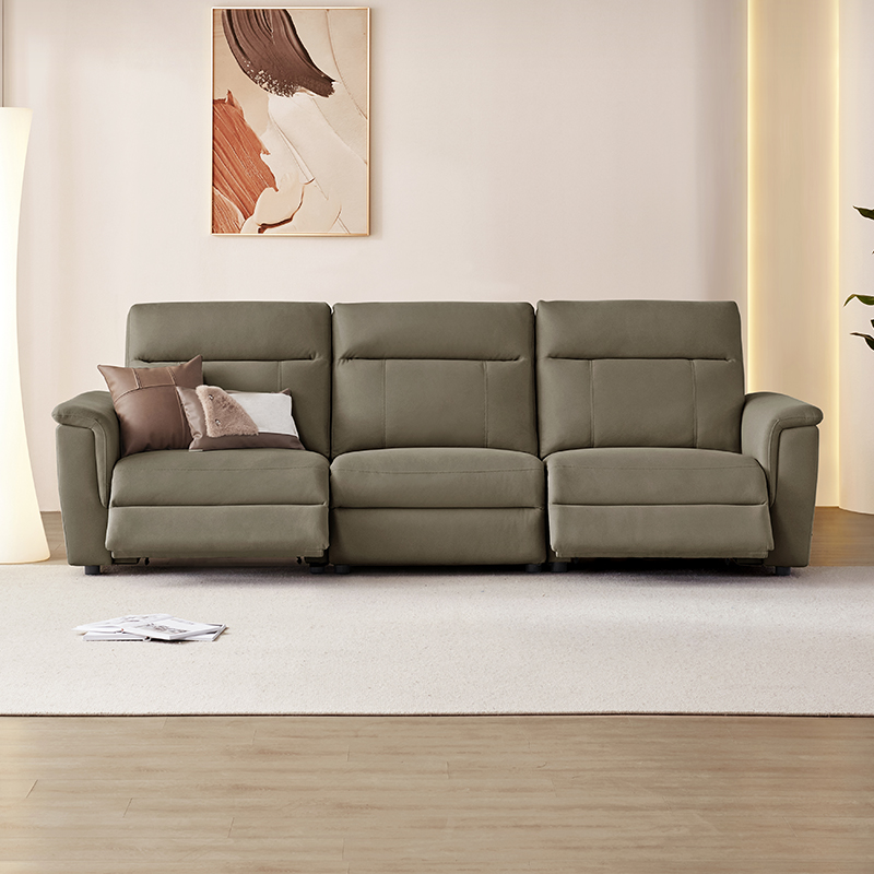 KUKa 顾家家居 现代简约科技布0靠墙电动功能布沙发客厅小户型6180 3677.1元