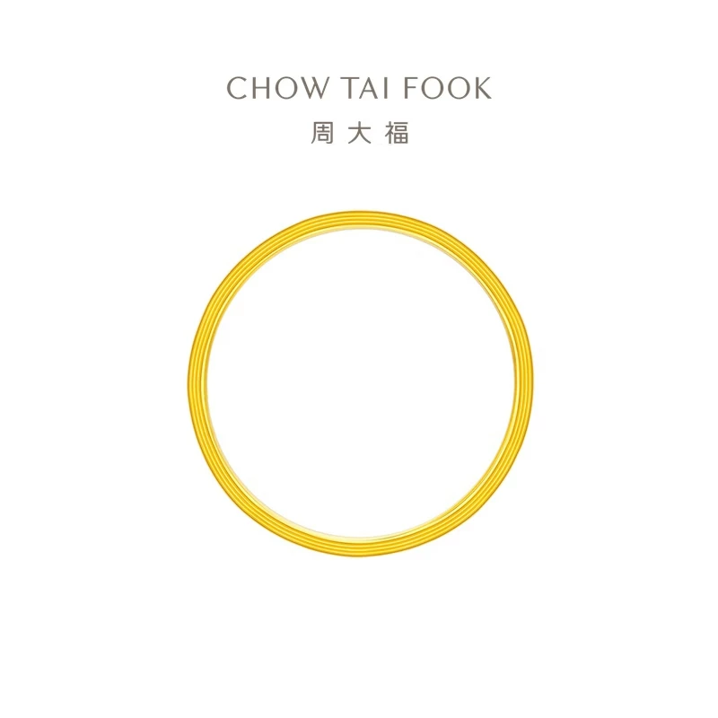 周大福 鱼鳞圆点足金黄金戒指女15号 约1.15g EOF1297 1575.86元 - 线报酷