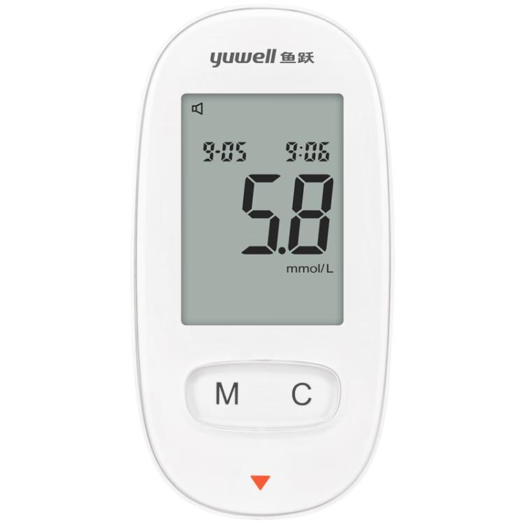 yuwell 580 血糖仪 100片试纸+100采血针 97.9元