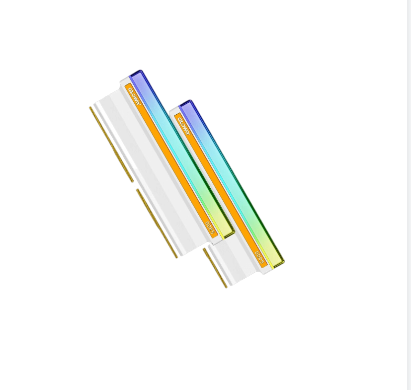 GLOWAY 光威 神策RGB系列 DDR5 6800MHz RGB 台式机内存 灯条 白色 32GB 16GBx2 C34 海力