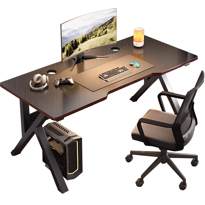 奥伦福特 电脑桌台式 碳纤维纹路单桌-80*60 升级款电竞桌 64.99元包邮