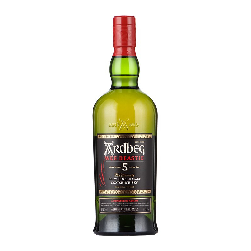 Ardbeg 雅柏 5年 小怪兽 苏格兰 单一麦芽威士忌 47.4%vol 700ml 234.8元（需用券）