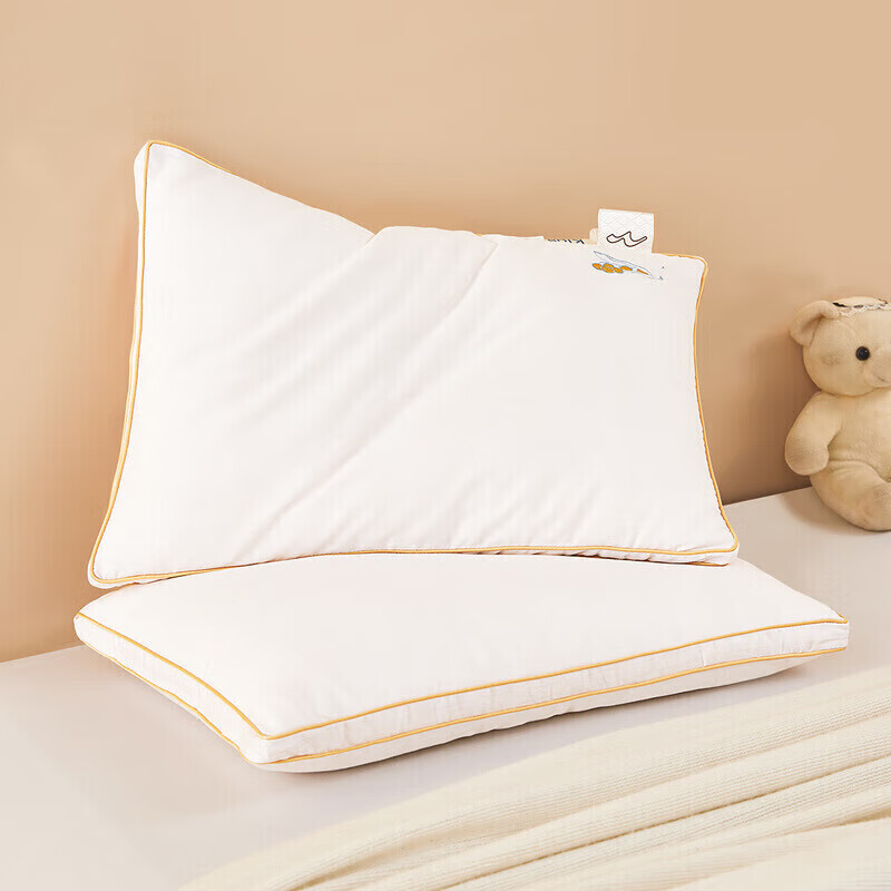 MERCURY 水星家纺 儿童枕头枕芯纯棉大豆纤维透气枕单枕 A类柔软舒适枕48cm×74