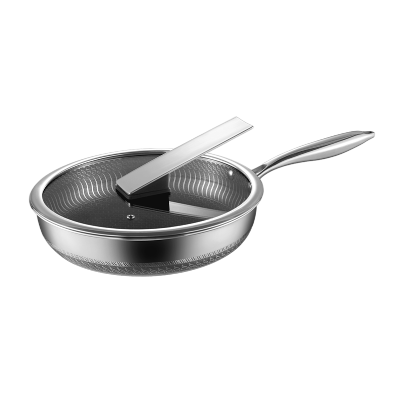 京东京造 平底锅 煎蛋锅牛排蜂窝不粘316L 128.84元(需领券)