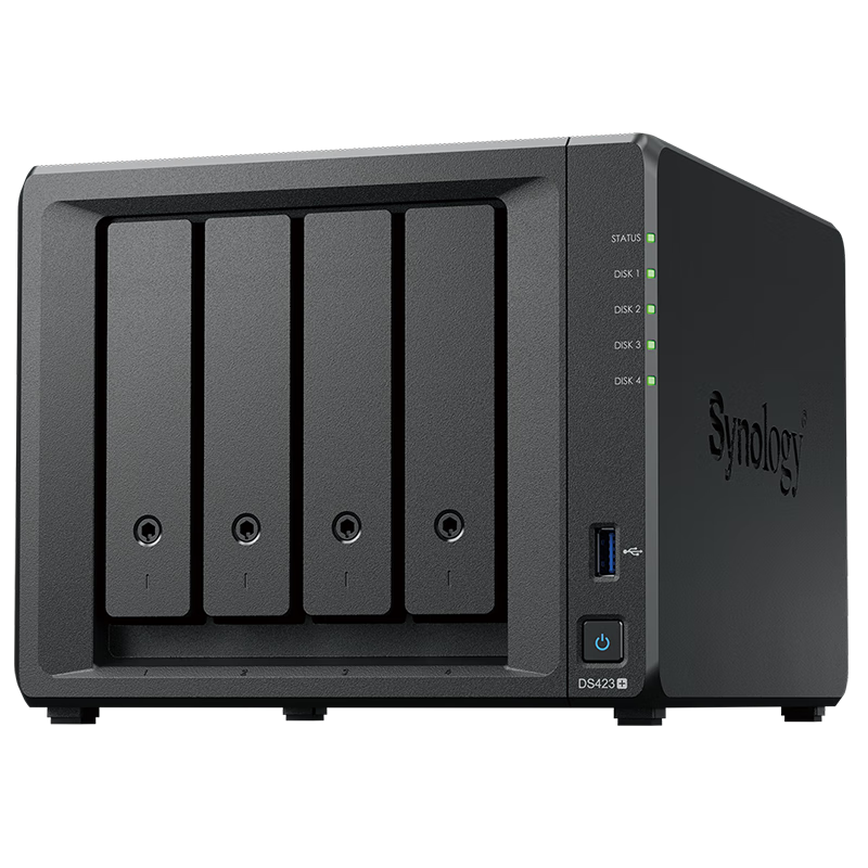 再降价、PLUS会员、需抢券、概率券：Synology 群晖 DS423+ 4盘位 NAS网络存储 （I