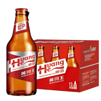 HuangHe 黄河啤酒 黄河王10度 500ml*12瓶 整箱装 55.1元