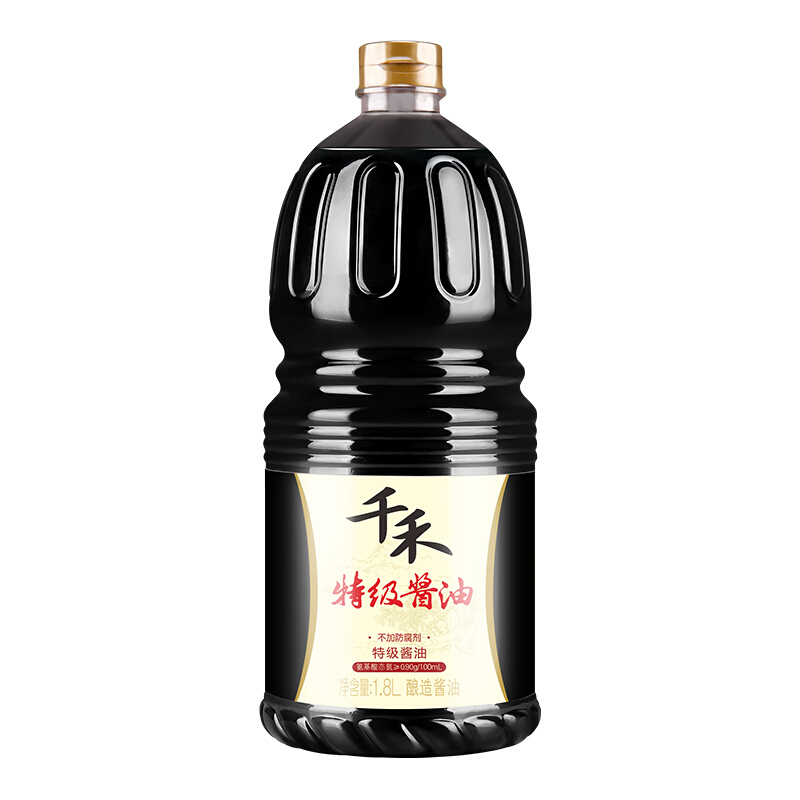 千禾 特级酱油 1.8L 15.8元