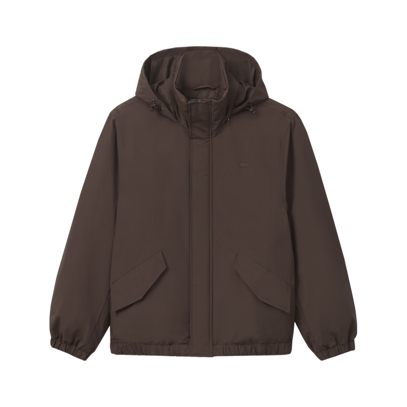 Levi's 男士简约休闲可收纳风帽御寒羽绒服外套 棕色 299元（需用券）