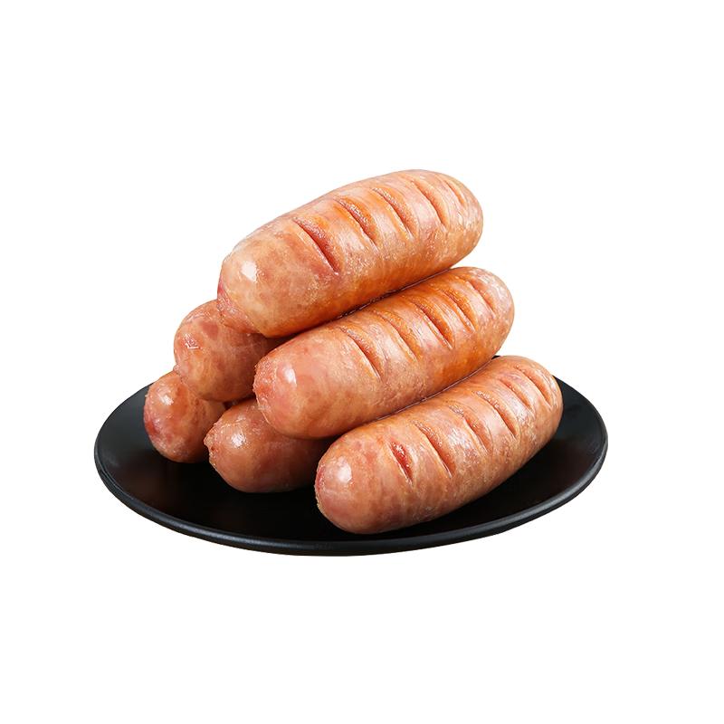 林饱饱 火山石烤肠 肉肠 热狗 香肠火腿肠 空气炸锅烧烤食材 250g/10根 原味