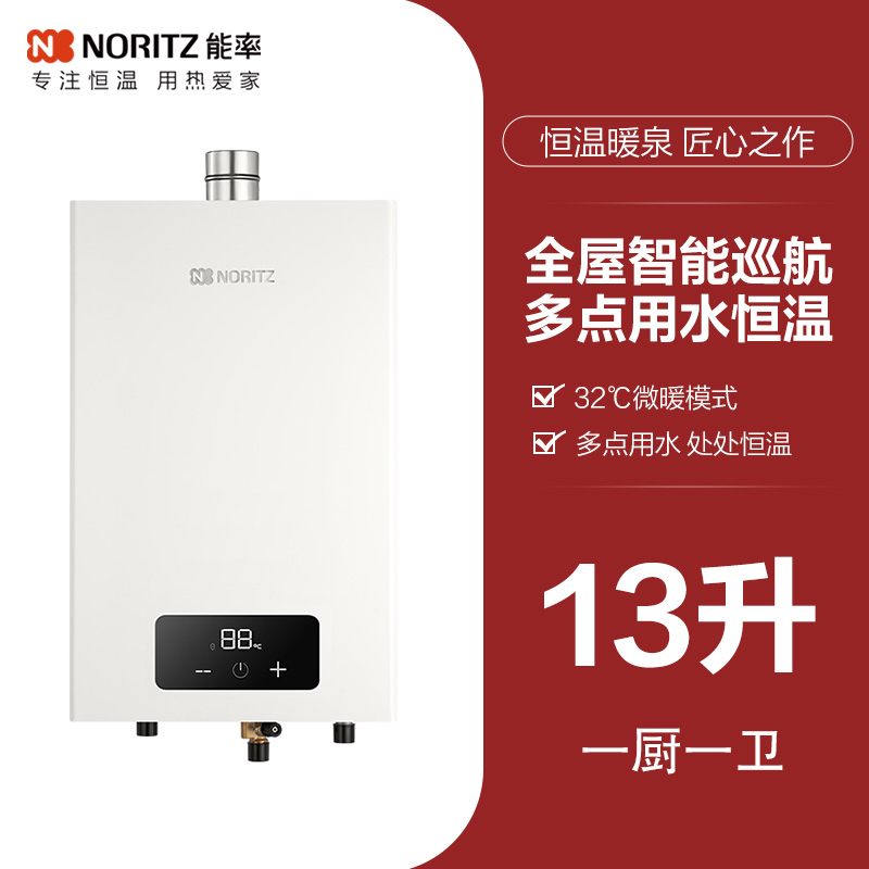 國家補貼：能率 恒溫天燃氣熱水器小戶型家用燃氣款EA2大水量下置風機安全