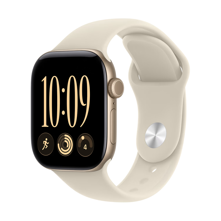 20日20点：Apple Watch Series 12 42mm 浅金色 GPS版 2422元