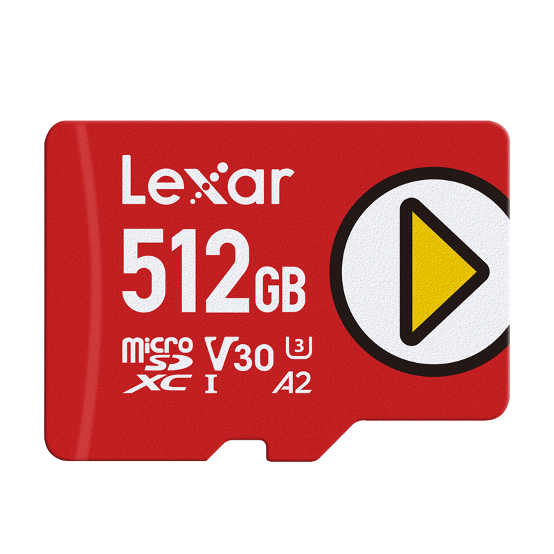 PLUS会员：Lexar 雷克沙 PLAY系列 Micro-SD存储卡 512GB（UHS-I、V30、U3、A2） 181.96元