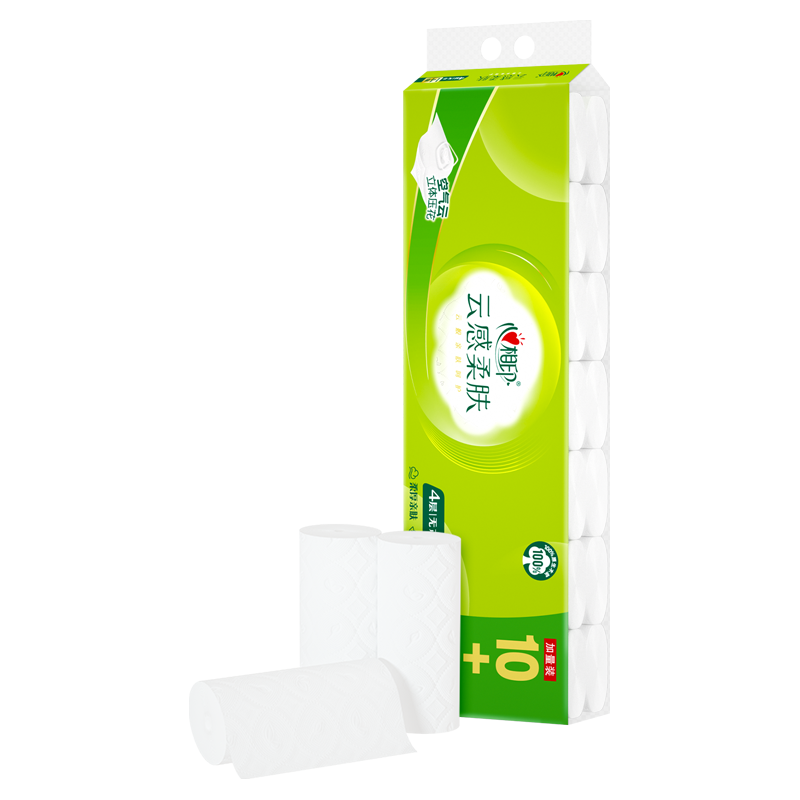 心相印 无芯卷纸云感系列4层120克14卷 7.9元