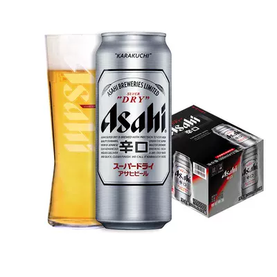 需首购：Asahi 朝日 X 曼城冠军限定罐 超爽生啤酒 500mL*12罐 55元包邮（首单20