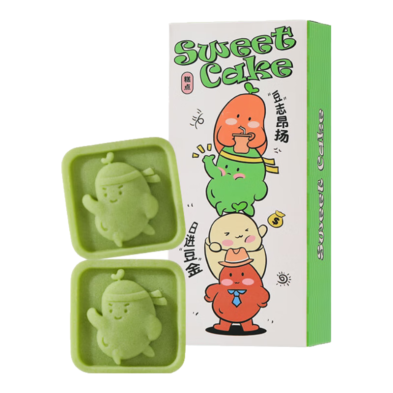 悠享时（YOTIME） 绿豆糕 1盒装 龙井茶味 中式糕点心 6.9元
