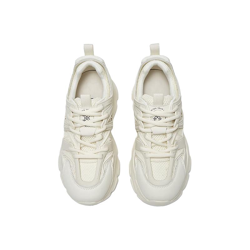 百思图 2025春季潮流老爹鞋厚底增高女休闲鞋D3058AM5 米色 38 154元（需用券）