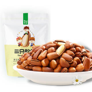 三只松鼠坚果炒货零食每日坚果开口松子100g