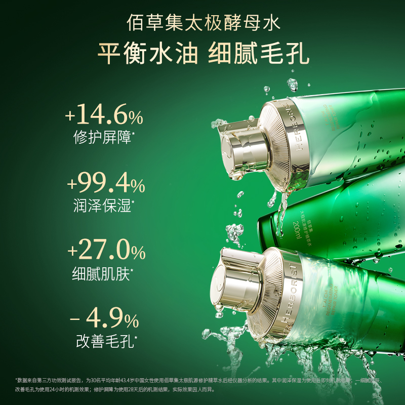 佰草集 太极肌源修护精萃水120ml爽肤水修护抗初老 42.9元