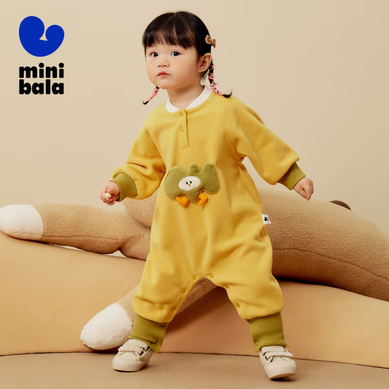 MINI 宝宝抗静电双面摇粒绒爬服 68.45元包邮（需用券）