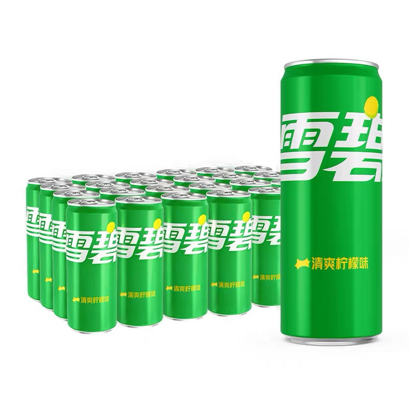 雪碧 汽水 清爽柠檬味330ml*24 24.35元（需用券）
