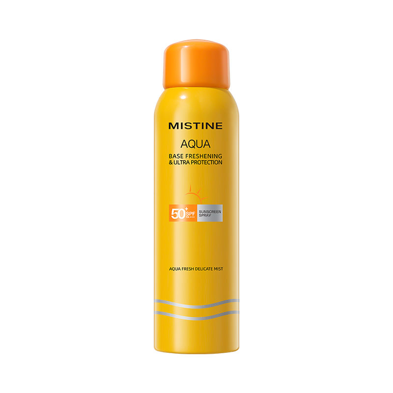 38节、PLUS会员：Mistine 蜜丝婷 AQUA多重防晒黄罐喷雾 SPF50 PA+++ 100ml*3件 102.2元