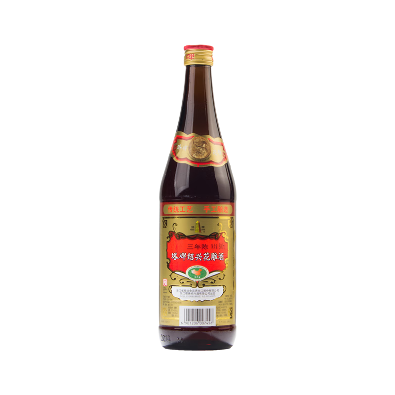 塔牌 花雕酒三年 半干型绍兴黄酒 600ml 3.58元（需用券）