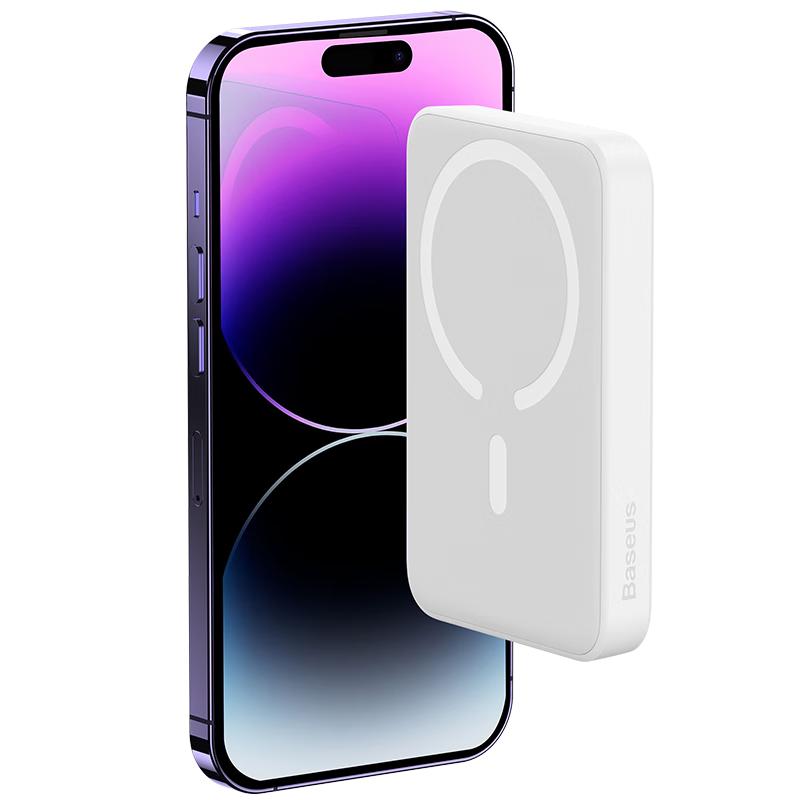 倍思 PPCXM10 迷你款 移动电源 苹果白 10000mAh Type-C 20W 99元