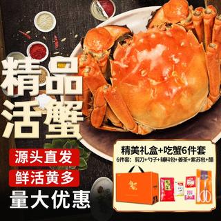 湖中秋色,公3.0-3.3母2.0-2.3两3对6只 螃蟹鲜活现货海鲜生鲜中秋礼盒 62.86元 - 86线报 湖中秋色,公3.0-3.3母2.0-2.3两3对6只 螃蟹鲜活现货海鲜生鲜中秋礼盒 62.86元 - 86线报