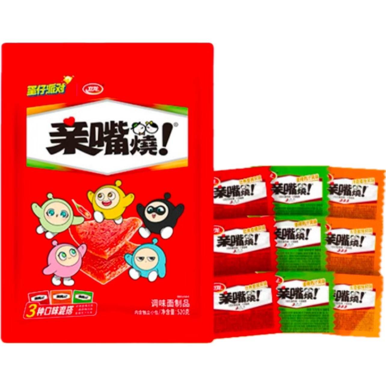 卫龙 亲嘴烧辣条 520g*2件 22元（合11元/件）