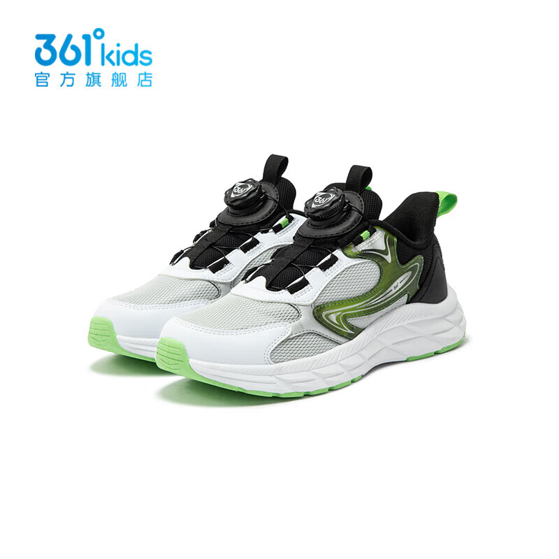 361° 童鞋男女童运动休闲跑鞋年春季中大童鞋子旋转纽扣方便 89元
