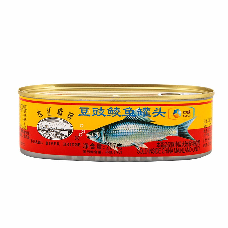 PEARL RIVER BRIDGE 珠江桥牌 珠江桥豆豉鲮鱼罐头207g*3 中粮出品 28.39元（需买3件