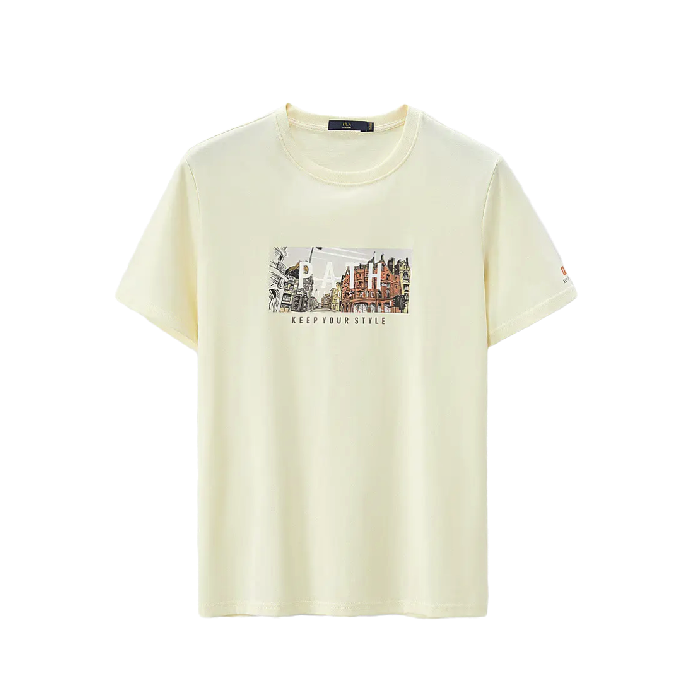 HLA 海澜之家 男士圆领短袖T恤 HNTBJ2D217A 49元包邮（需用券）