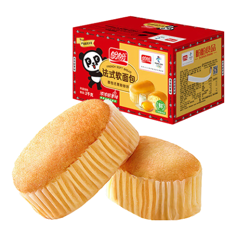 盼盼 法式软面包 2000g/箱（约91个） 38.9元（需用券）