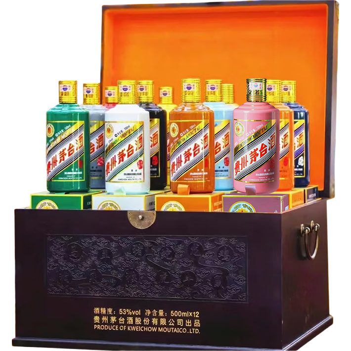 茅台 生肖纪念酒 酱香型53度500ml*12 66898元