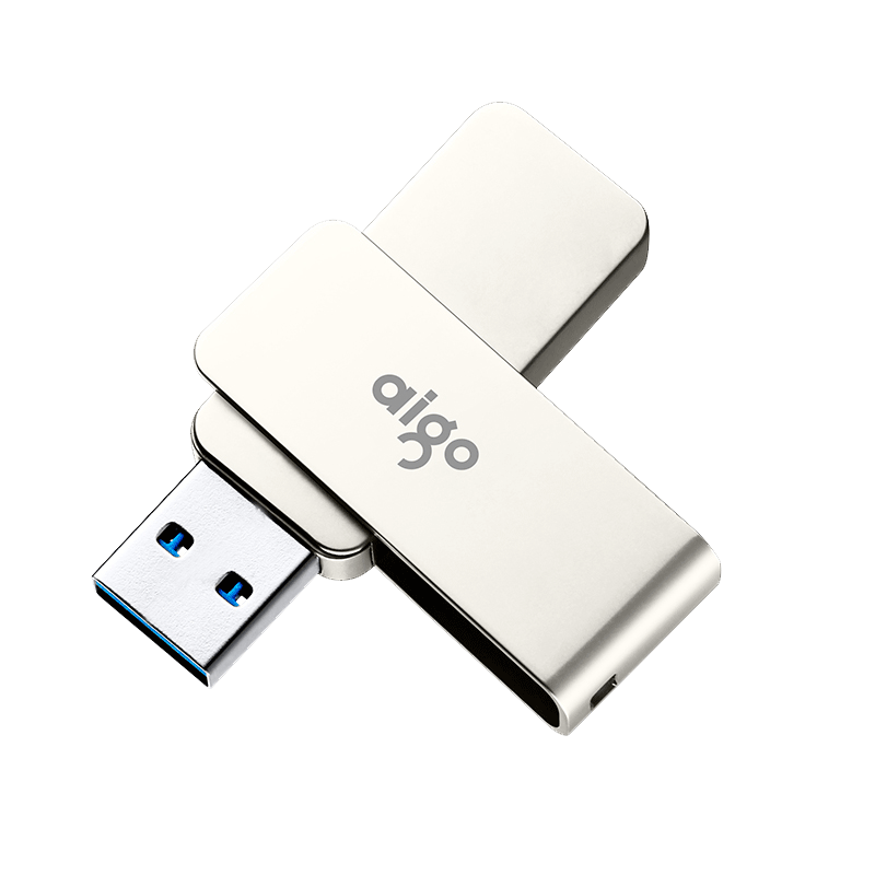 需首购：aigo 爱国者 U330 USB 3.2 旋转U盘 银色 64GB USB-A 24元包邮（PLUS会员免运