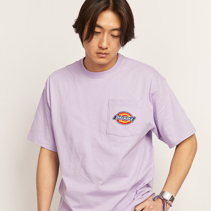Dickies 帝客 工装灵感小logo休闲短袖T恤DK011809 y 紫色 XXL ￥88.01