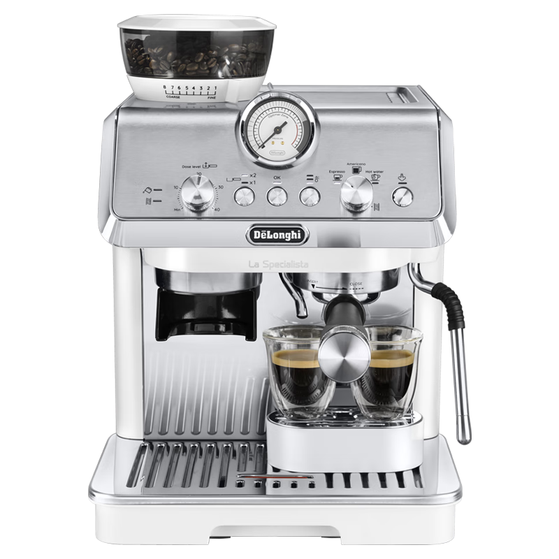 618预售、plus会员：DeLonghi 德龙 骑士系列 EC9155.W 半自动咖啡机 白色 2911.54元