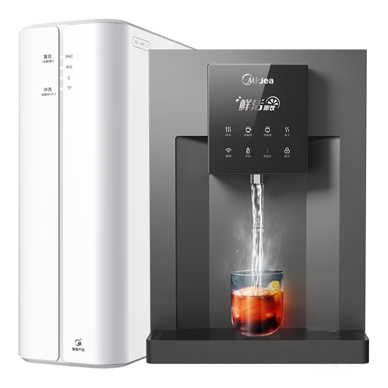 美的 RO反渗透加热直饮一体机 净水器套装 2450.7元