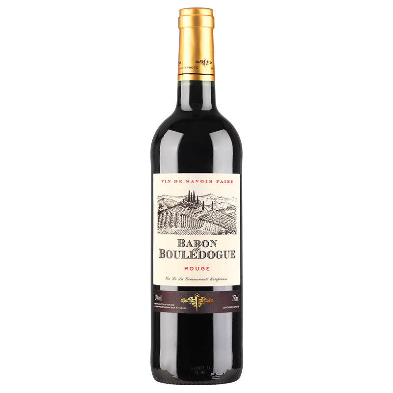 京东百亿补贴：CANIS FAMILIARISCANIS FAMILIARIS法国原瓶进口红酒干红葡萄酒 750ml 1
