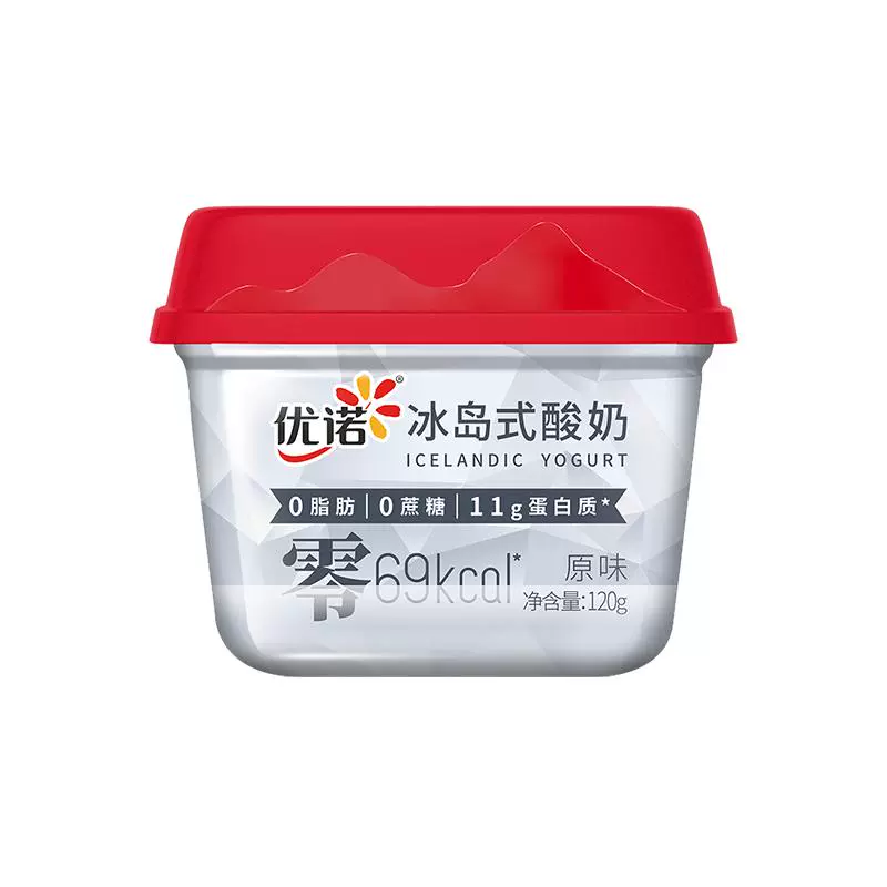 yoplait 优诺 冰岛式风味酸奶 原味 120g*6杯 ￥54