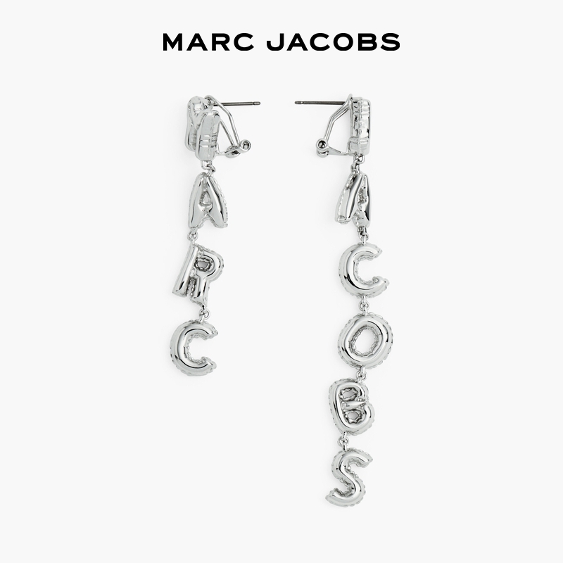 MARC JACOBS MJ 金属泡泡感设计膨胀字母耳环耳饰 1125元