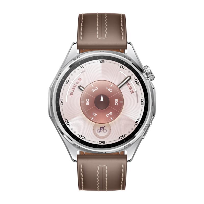 华为 WATCH GT 6 智能手表 46mm 冰川灰 复合素皮表带（北斗、GPS、血氧） 1264.8