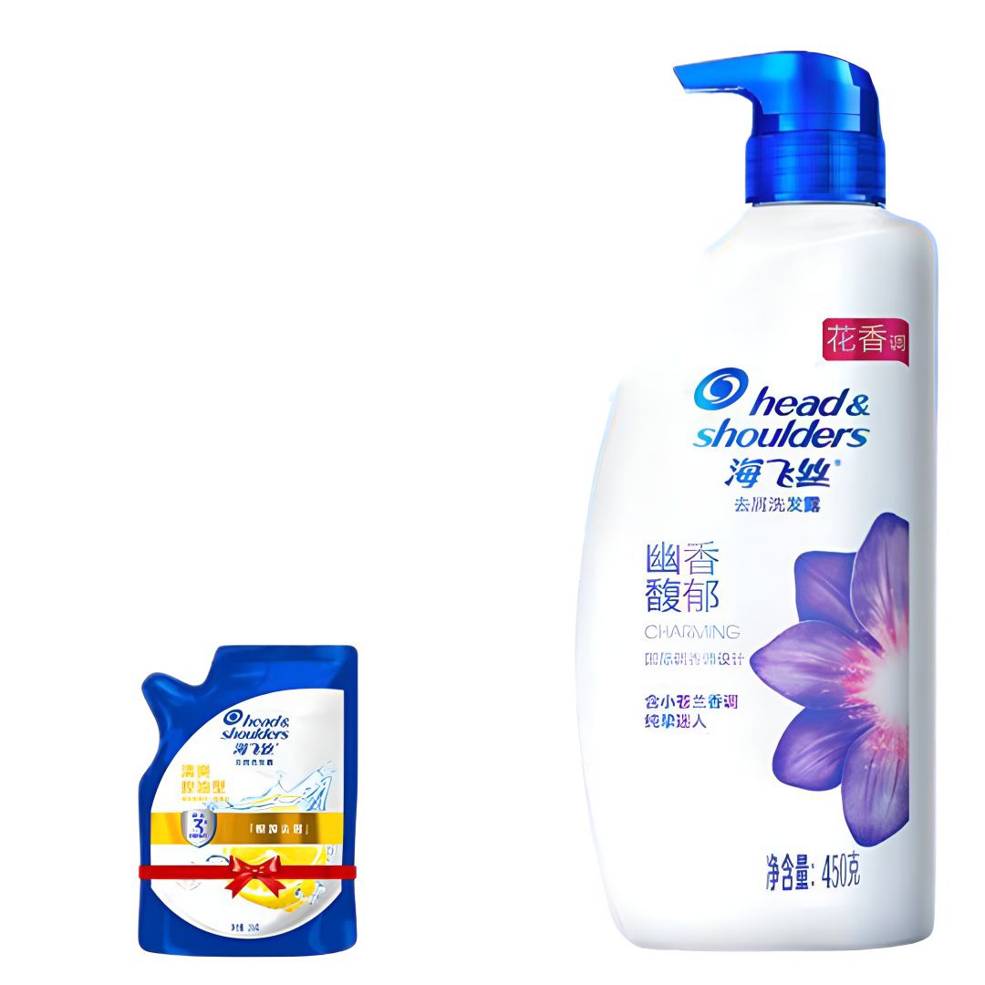 海飞丝 幽香馥郁去屑洗发露 450g/瓶+补充装 200g/袋 29.02元（需用券）